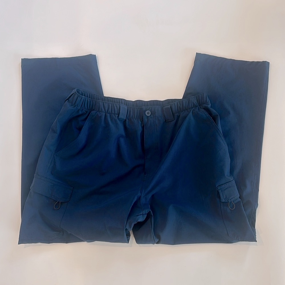 Reel Legends Men’s Convertible Cargo Pants Size XL 40/42 Blue